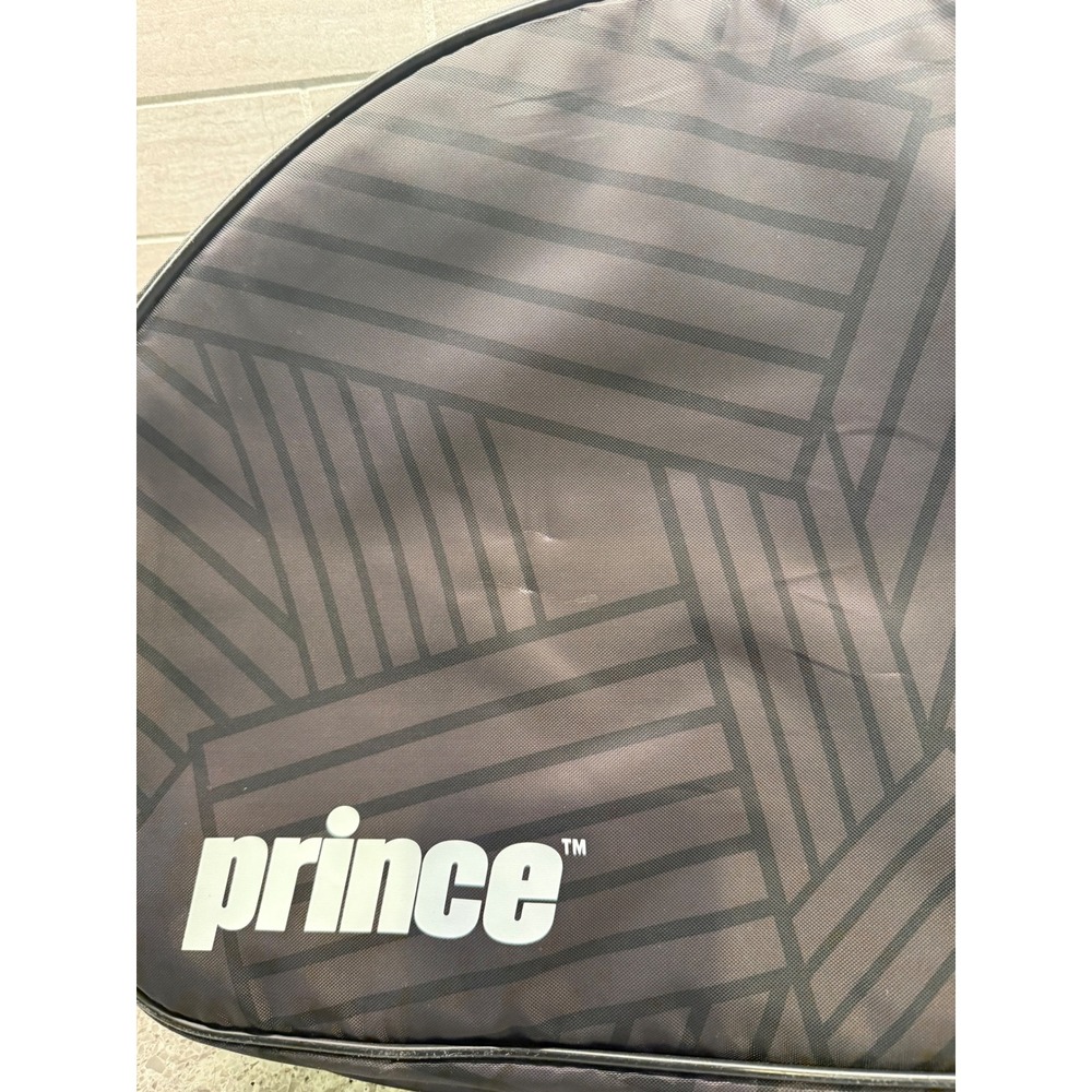 Prince Black and Gray‎ 3 Pack Tennis Racquet Bag Adjustable Strap Carrying Bag - Picture 5 of 8